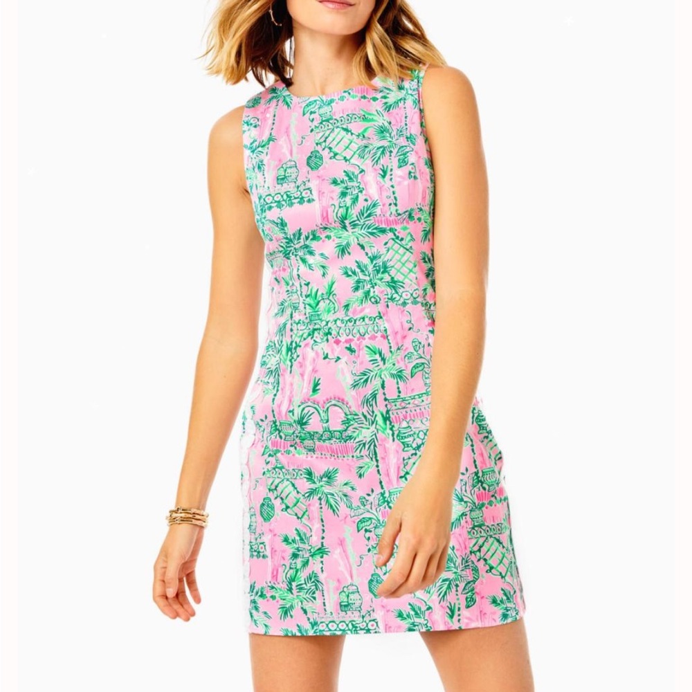 🆕 NWT Lilly Pulitzer Mila Stretch Shift Dress in Mandevilla Baby Size 16